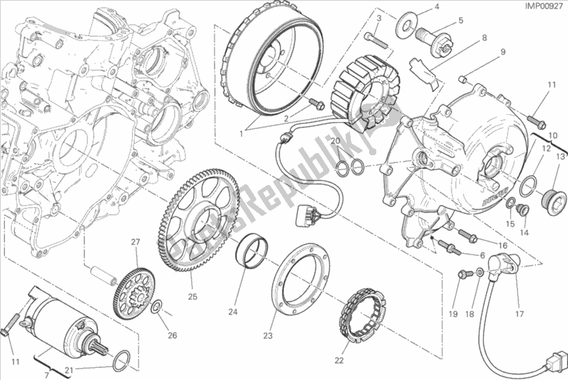 Todas las partes para Arranque Eléctrico Y Encendido de Ducati Superbike 959 Panigale ABS 2016